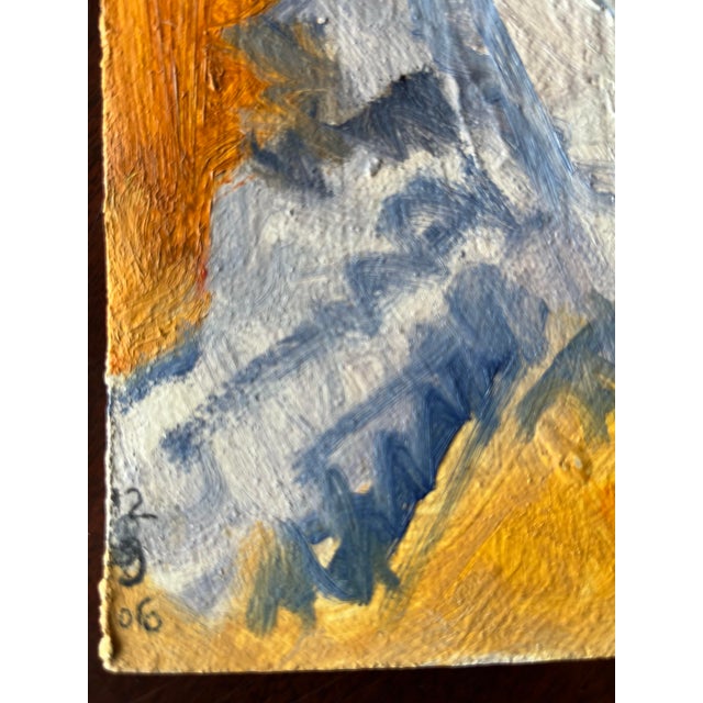 Bob Ragland Signed Expressionist Profile Portrait Oil on Board, 2006 For Sale - Image 4 of 6