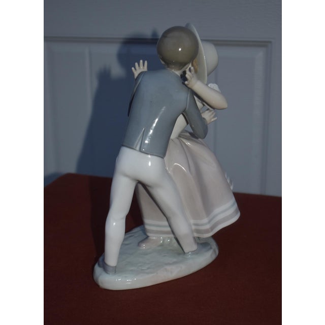 Llardo Porcelain Figurine Waltz Time Precious Love Boy Kissing Girl Retired For Sale - Image 11 of 15