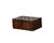 Antique Indian Teakwood Brass and Iron Strapped Small Chest For Sale - Image 4 of 4