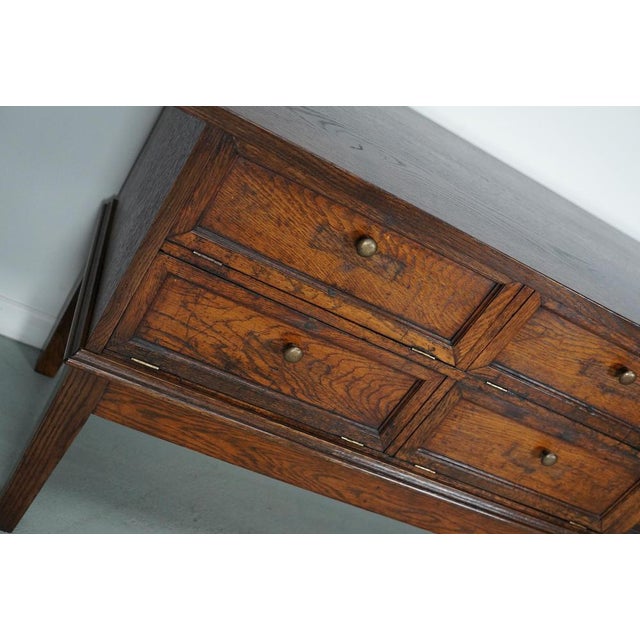 Early 20th Century French Oak Apothecary Cabinet Folding Doors For Sale - Image 3 of 17