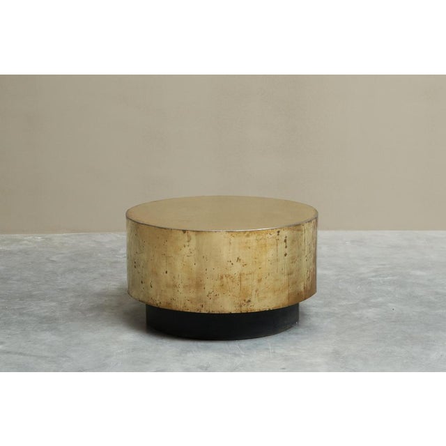 Handmade Coffee Table in Patinated Brass, 1970s For Sale - Image 11 of 12