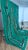 Handmade Moroccan Beni Ourain Rug, Emerald Green Abstract, 9'7" X 6'9" For Sale - Image 12 of 15