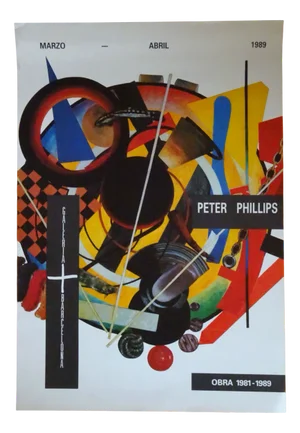 Peter Phillips Exhibition Poster, 1989