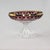 Vintage Anna Hutte Bleikristall Ruby Gold Compote Crystal Pedestal Footed Bowl For Sale - Image 4 of 9