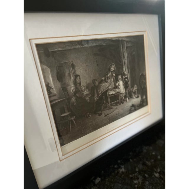1910s English Traditional Figurative Etchings, Framed - Set of 4 For Sale - Image 4 of 10