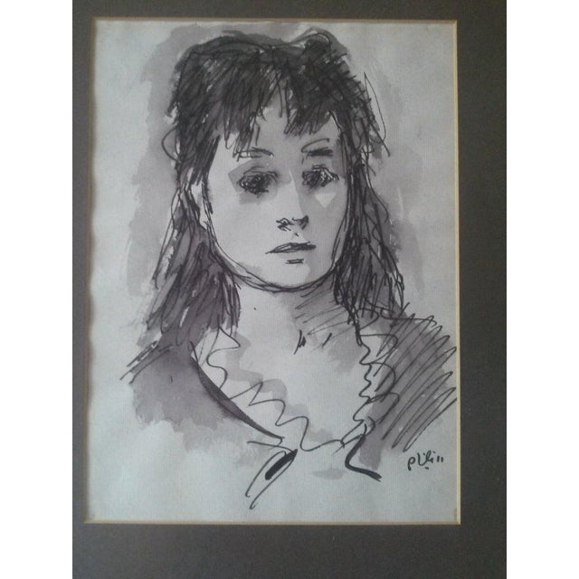 Impressionist Robert Philipp, Beautiful Woman watercolor painting by Robert Philipp For Sale - Image 3 of 3