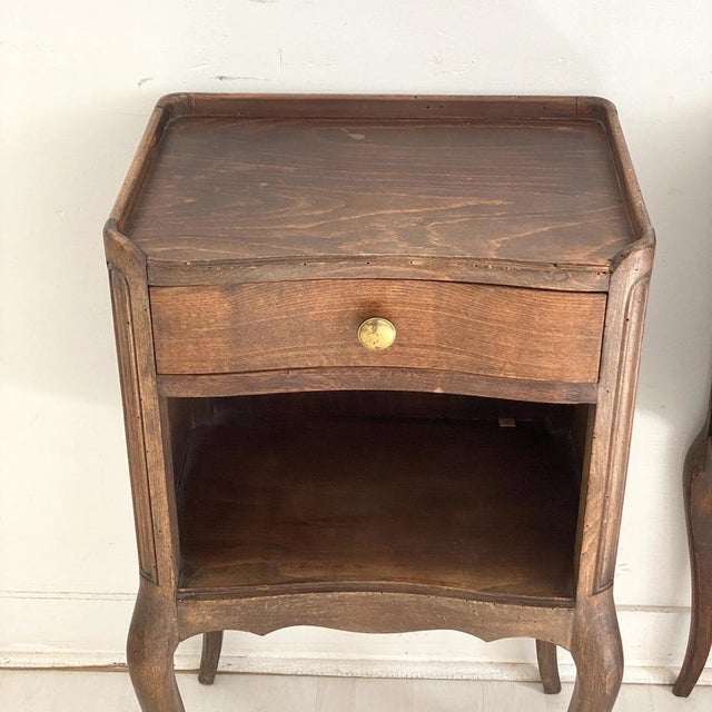 Art Nouveau Bedside Tables, 1890s, Set of 2 For Sale - Image 4 of 13