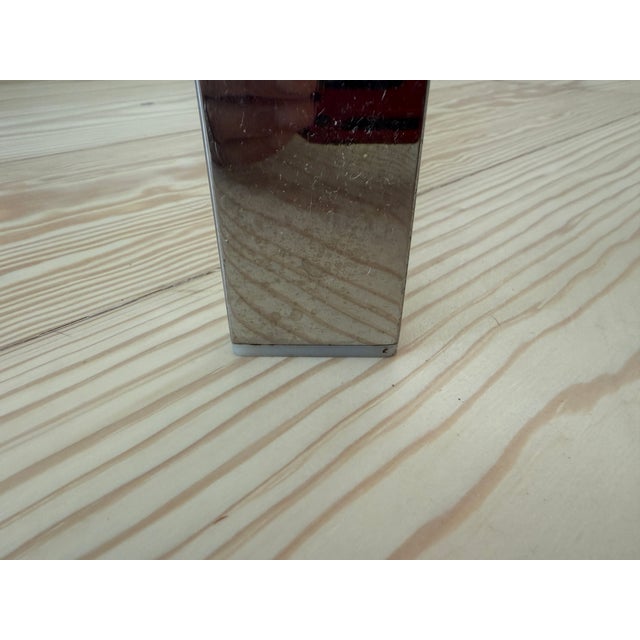 Vintage Glass and Chrome Cocktail Coffee Table For Sale - Image 10 of 10