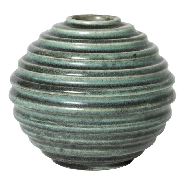 Vintage Stoneware Vase by Ewald Dahlskog, 1930s For Sale