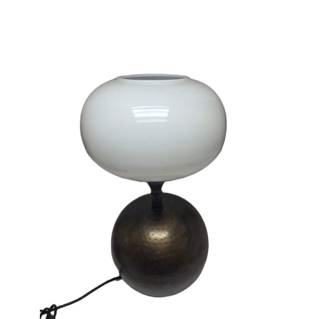 Mid-Century Modern Art Deco Bedside Lamp, Greece, 1980s For Sale - Image 3 of 8