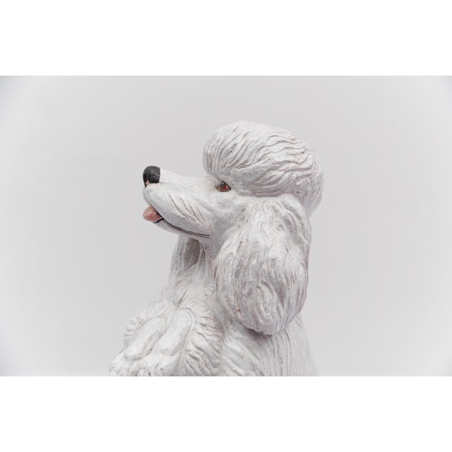 Vintage Italian Ceramic Poodle, 1960s For Sale - Image 9 of 14