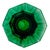 Vibrant Emerald Green Octagon Vase | 1990s Italian 24% Lead Crystal | Royal Gallery Statement Decor For Sale - Image 13 of 13