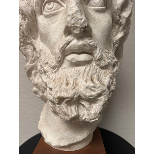 White Vintage Classical Male Head Sculpture by Austin Productions For Sale - Image 8 of 8