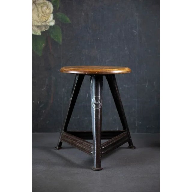 Rowac Stool by Robert Wagner Chemnitz for Rowac, 1920s For Sale - Image 10 of 10