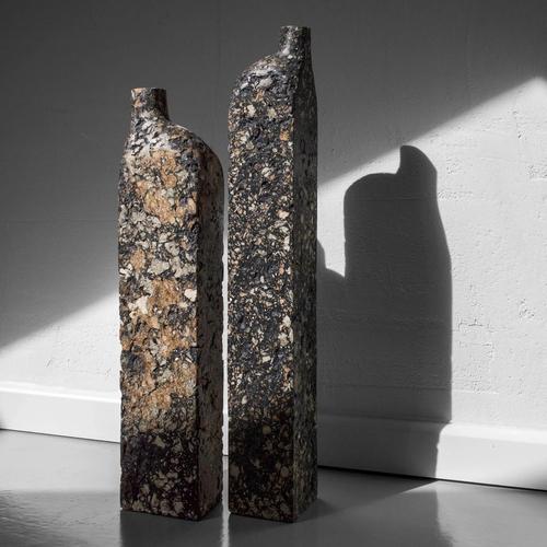 Paper Sculptural Vases by Donatas Žukauskas, Set of 2 For Sale - Image 7 of 9