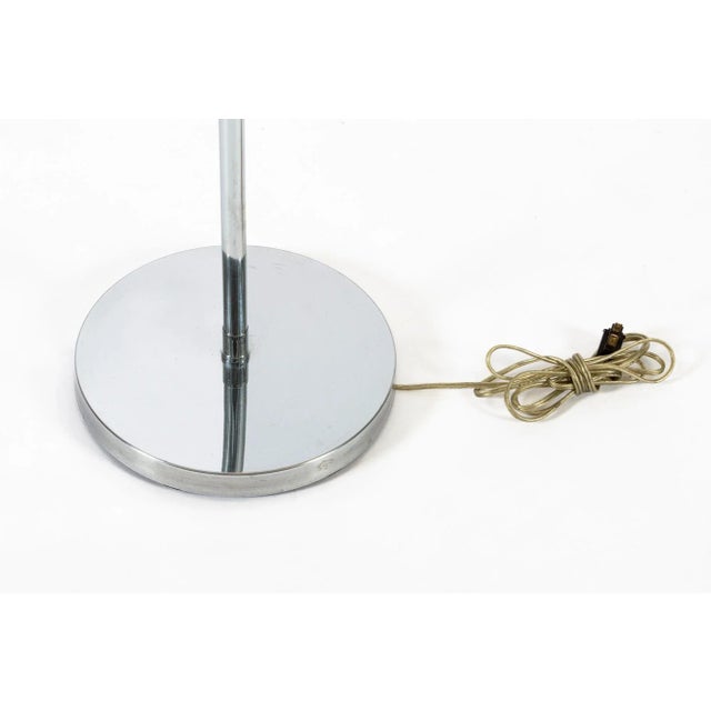 Sarfatti Style Mid Century Silver Floor Lamp For Sale - Image 9 of 11