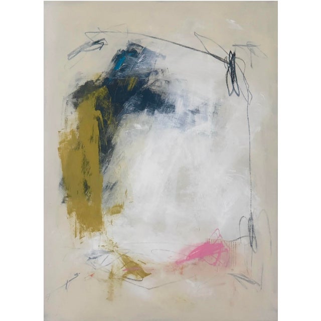 "Inevitable"" – This original painting was created with acrylic paint, graphite and collage pieces on lightweight, heavy...