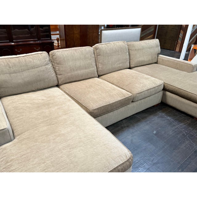 Restoration Hardware Double Chaise Lounge Sectional For Sale - Image 10 of 12