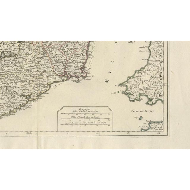 Antique Kingdom of Ireland Map from De Vaugondy, Venice, Italy, 1778 For Sale - Image 6 of 11