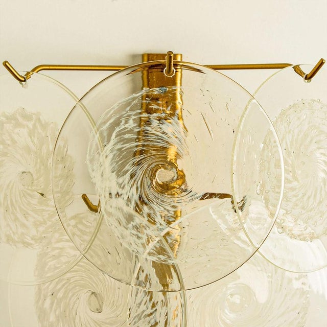 Glass Disc Wall Lights attributed to Vistosi, Italy, 1960s, Set of 2 For Sale - Image 10 of 16