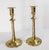 18th Century 18th Century Pair of English Brass Queen Anne Candlesticks With Petal Base For Sale - Image 5 of 13