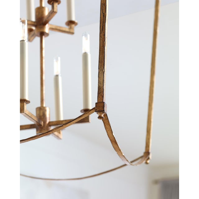 2020s Sean Lavin by Visual Comfort Studio Thayer Extra Large Lantern, Antique Gild For Sale - Image 5 of 7