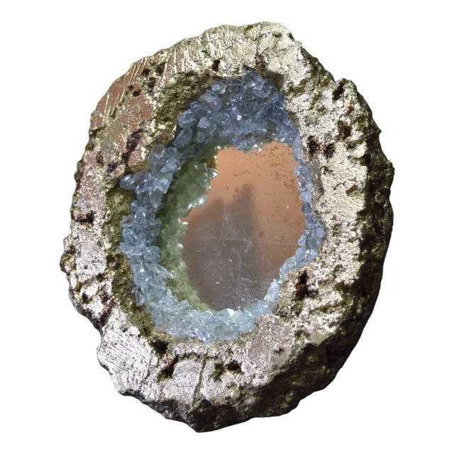 Geode Mirror in Églomisé Glass by Myriam GREFF For Sale