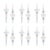 Contemporary Iridescent Finial Drop Ornament (Set of 12) For Sale - Image 3 of 3