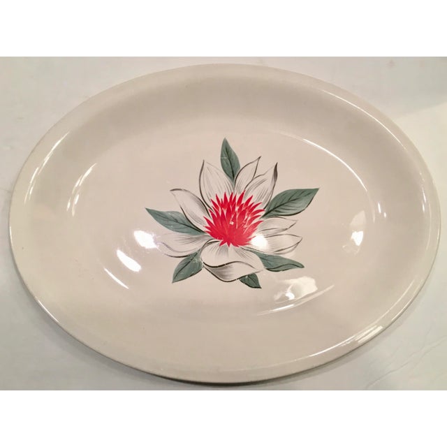 Mid-Century Modern Serving Bowl+Lid Two Serving Platters For Sale - Image 3 of 11