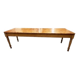 19th Century Pine Farmhouse Work Table For Sale