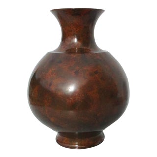 Large Japanese Bronze Vase Ex Michael Goedhuis London For Sale