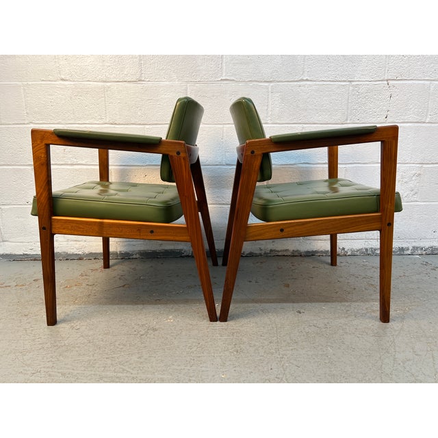 Mid 20th Century Mid-Century Pair of Svegards Markaryd Scandinavian Arm Chairs For Sale - Image 5 of 12