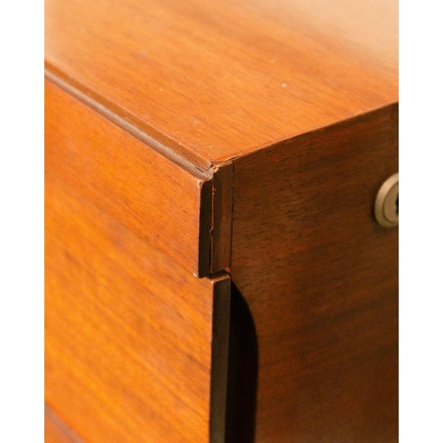 Burnt Umber Mid Century Modern Cavalier 3 Drawer Chest For Sale - Image 8 of 12