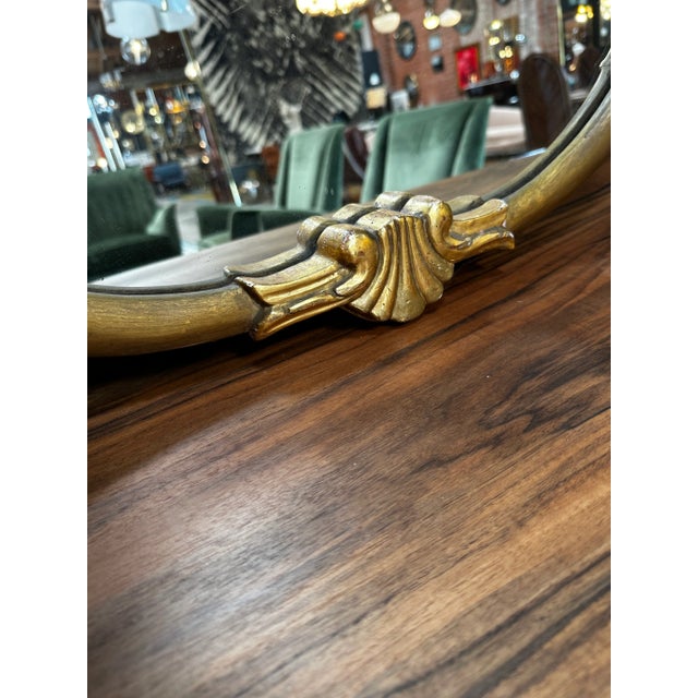 Venetian Wood Oversize Italian Mirror 1950s For Sale In Los Angeles - Image 6 of 8