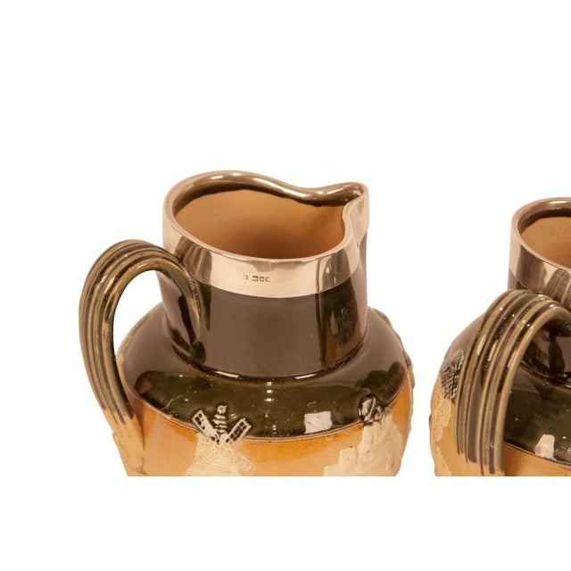 Circa 1900 Royal Doulton Pitchers, England, a Pair For Sale - Image 4 of 8
