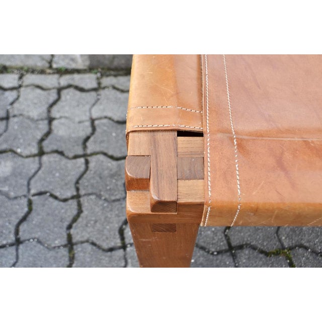 Model S11 Saddle Dining Chairs in Cognac Leather by Pierre Chapo, 1960s, Set of 3 For Sale - Image 15 of 18