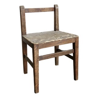 Antique Wooden Childs Chair, 1890s For Sale