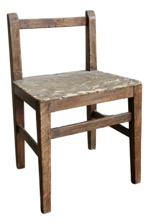 Antique Wooden Childs Chair, 1890s