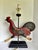 Late 20th Century Vintage Rustic Folk Art Rooster Table Lamp For Sale - Image 5 of 12