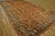 1930s Orange Salmon Geometric Antique Persian Sultanabad Rug 10'10" X 20'2" Handknotted Wool Carpet For Sale - Image 4 of 12