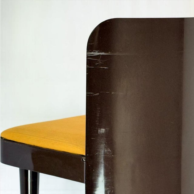 Silvi Dressing Table and Chair in Orange and Brown Plastic from Fain, 1970s, Set of 2 For Sale - Image 13 of 18