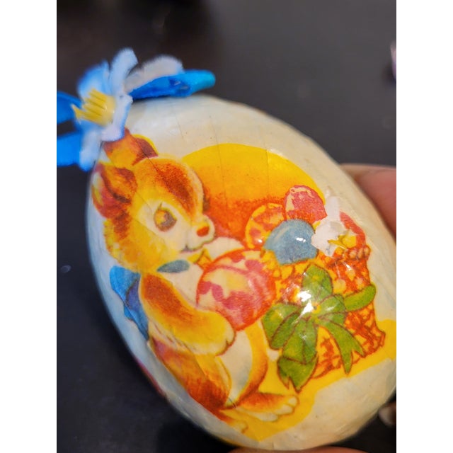 1970s Vintage German Paper Mache Easter Eggs For Sale - Image 5 of 7