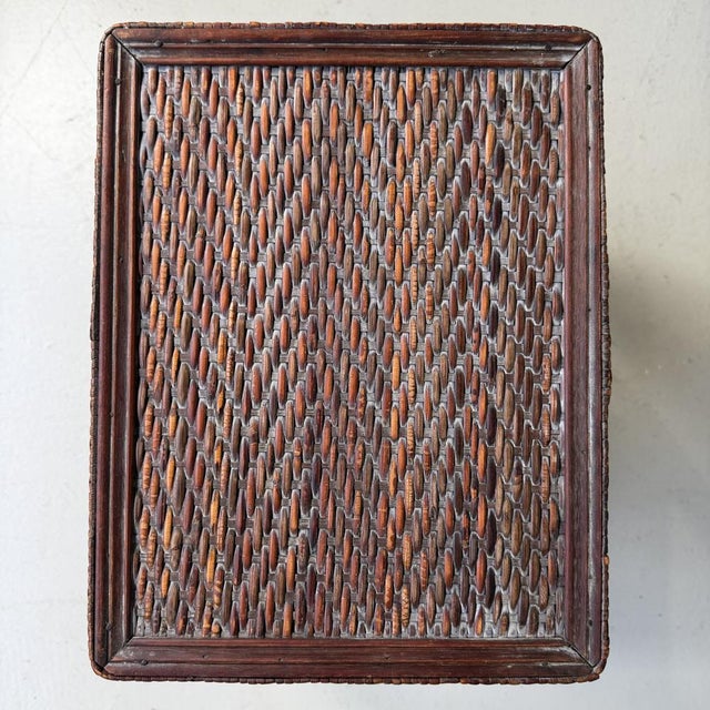 Japanese Decorative Stool with Organic Details, 1950s For Sale - Image 6 of 11