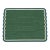 Handmade Cotton Flat Weave Area Rug, Forest Green and Teal Blue Scalloped Dhurrie - 4'x6' For Sale