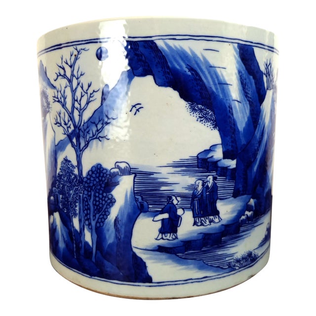 Chinese Porcelain Shi Lang Commemorative Bitong For Sale