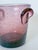 1980s Vintage La Verrerie De Biot French Amethyst Bubbled Blown Glass Ice Bucket, 1980s For Sale - Image 5 of 8
