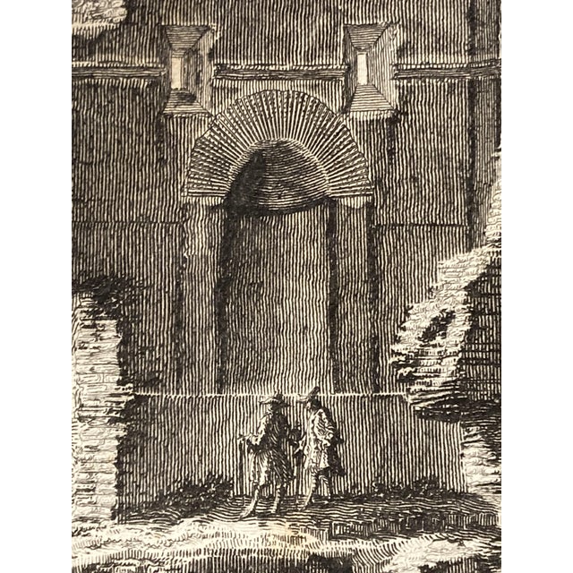 Giovanni Battista Piranesi, Vew of the Remains of the Mausoleums, Original Eau-Forte Etching, 1800s For Sale - Image 18 of 18