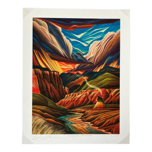 William Haskell "Riverside Encampment" Giclee on Paper Limited Edition Signed / Numbered