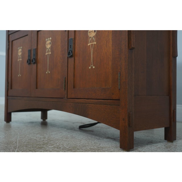 Stickley Harvey Ellis Arts & Crafts Tv Media Cabinet For Sale - Image 9 of 18