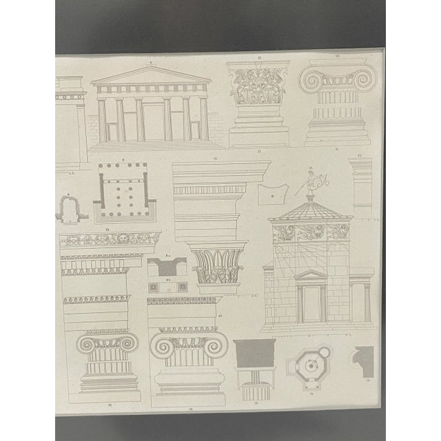 Wood 1920s French Gravure Print Classical Architecture For Sale - Image 7 of 10